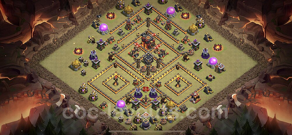 TH10 Max Levels CWL War Base Plan with Link, Anti Everything, Copy Town Hall 10 Design 2023, #8