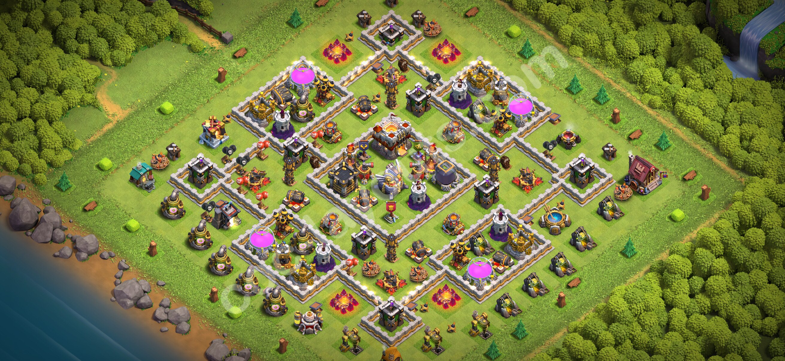 TH11 Hybrid Base #193 – TH11 layout preview