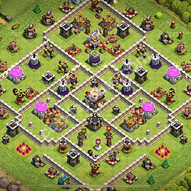 Défense Base HDV 11 + Lien (Link), Ligue des légendes 2026 - Hôtel de Ville 11 Base Copier - #110