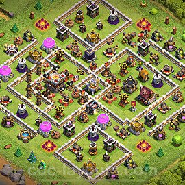 Municipio livello 11 Base + Link - Miglior Disposizione Villaggio per Difesa COC 2025 TH11 - #116