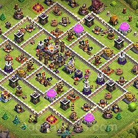 Municipio livello 11 Anti 2 Stelle Base + Link - Miglior Disposizione Villaggio per Difesa COC 2025 TH11 - #119