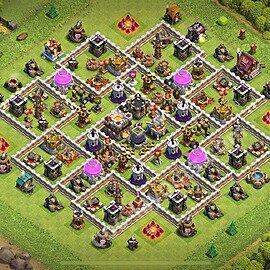 Ustawienie bazy do obrony TH11 z linkiem, Anty Powietrze / Electro Smok - Ratusz poziom 11 - COC 2026 - #122