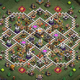 Die Anti 2 Sterne Base RH11 + Link 2026 - COC Rathaus 11 Kopieren Base - #134