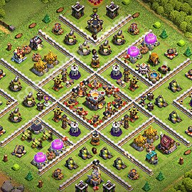 Municipio livello 11 Base + Link - Miglior Disposizione Villaggio per Difesa COC 2026 TH11 - #136