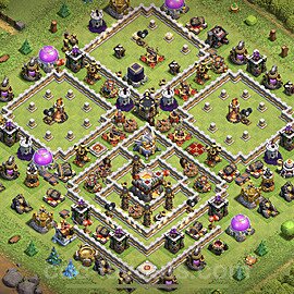 TH11 Trophy Base Plan with Link, Anti Everything, Copy Town Hall 11 Base Design 2023, #33