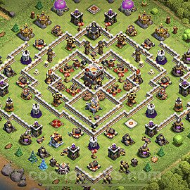 Anti GoWiWi / GoWiPe TH11 Base Plan with Link, Anti 3 Stars, Copy Town Hall 11 Design 2023, #40