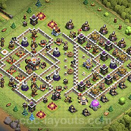 Anti Everything TH11 Base Plan with Link, Anti 3 Stars, Copy Town Hall 11 Design, #45