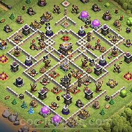 TH11 Anti 2 Stars Base Plan with Link, Anti Everything, Copy Town Hall 11 Base Design 2021, #53