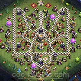 TH11 Trophy Base Plan with Link, Copy Town Hall 11 Base Design 2023, #61
