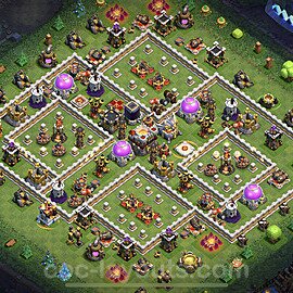 Full Upgrade TH11 Base Plan with Link, Hybrid, Copy Town Hall 11 Max Levels Design 2022, #68