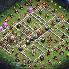 Anti Everything TH11 Base Plan with Link, Copy Town Hall 11 Design 2022, #73