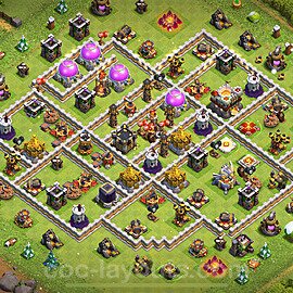 TH11 Anti 3 Stars Base Plan with Link, Anti Everything, Copy Town Hall 11 Base Design 2023, #94