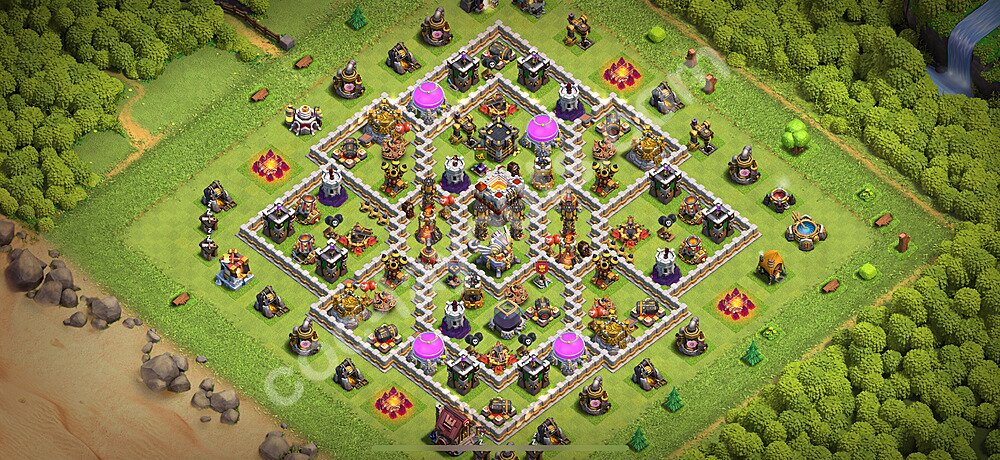 Layout de Defesa CV11 com link, Anti 3 Estrelas 2026 - Centro de Vila 11, #123