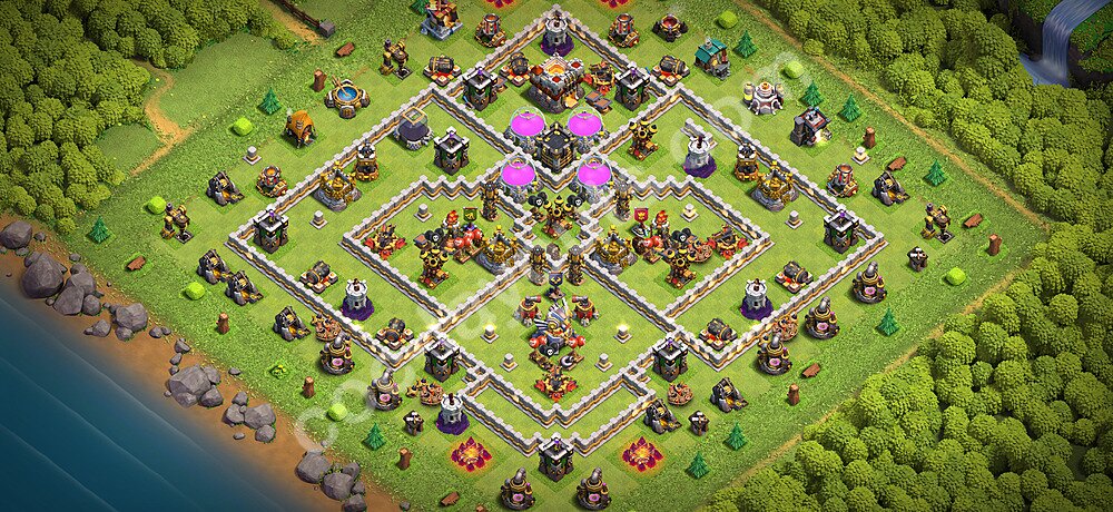 Anti Everything TH11 Base Plan with Link, Copy Town Hall 11 Design 2026, #135