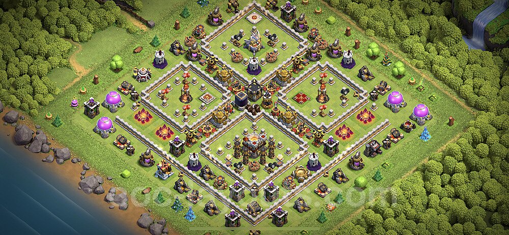 TH11 Anti 3 Stars Base Plan with Link, Anti Everything, Copy Town Hall 11 Base Design 2023, #32