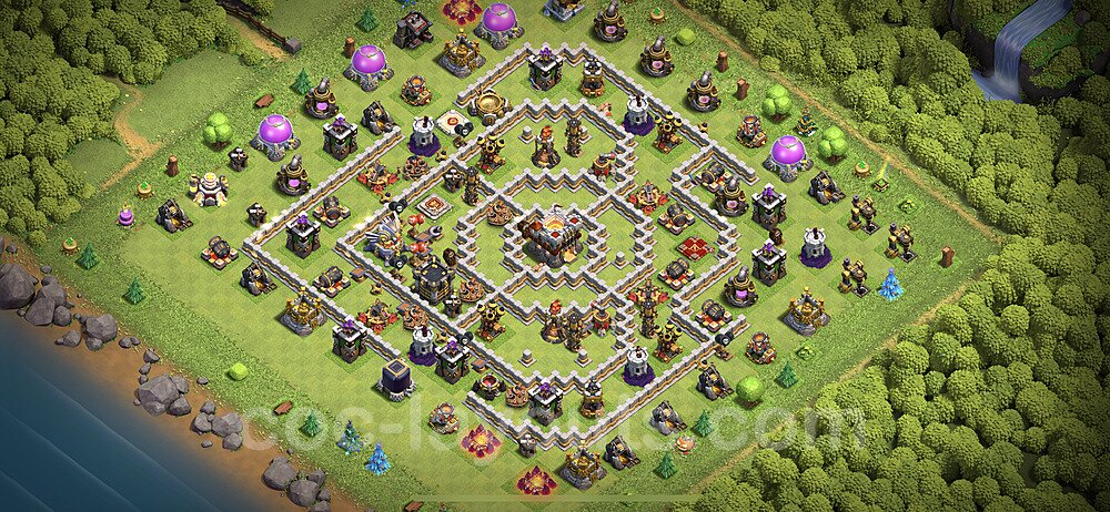TH11 Anti 3 Stars Base Plan with Link, Anti Everything, Copy Town Hall 11 Base Design 2021, #52