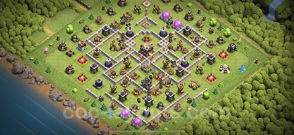 TH11 Anti 2 Stars Base Plan with Link, Anti Everything, Copy Town Hall 11 Base Design 2023, #53