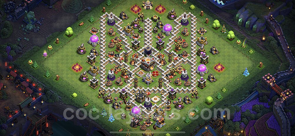 TH11 Trophy Base Plan with Link, Copy Town Hall 11 Base Design 2022, #61