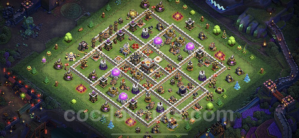 Anti Everything TH11 Base Plan with Link, Copy Town Hall 11 Design 2022, #62