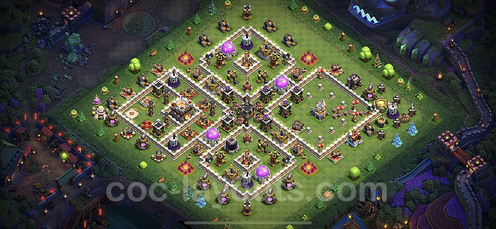 Full Upgrade TH11 Base Plan with Link, Hybrid, Copy Town Hall 11 Max Levels Design 2022, #69