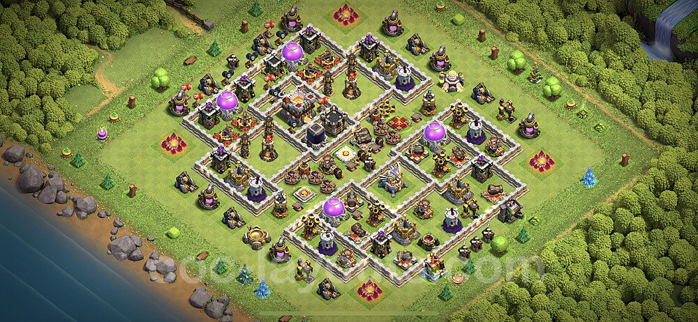 Anti Everything TH11 Base Plan with Link, Hybrid, Copy Town Hall 11 Design 2023, #75