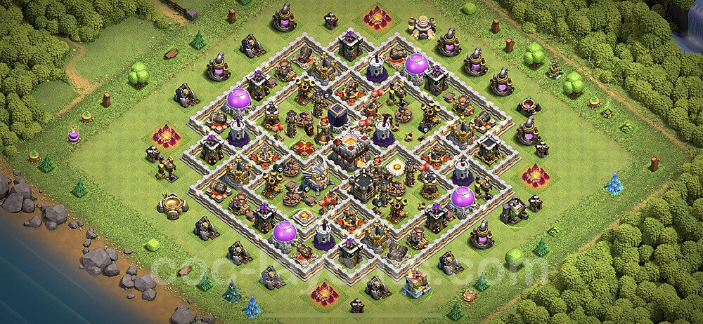 Anti Everything TH11 Base Plan with Link, Hybrid, Copy Town Hall 11 Design 2023, #77