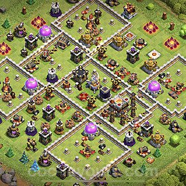 Base plan TH11 (design / layout) with Link, Hybrid for Farming, #11