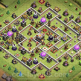 Base plan TH11 (design / layout) with Link, Hybrid, Anti Everything for Farming, #12