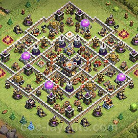 Base plan TH11 (design / layout) with Link, Anti 3 Stars, Hybrid for Farming 2023, #13