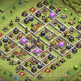 Base plan TH11 (design / layout) with Link, Hybrid for Farming, #14
