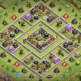 Base plan TH11 (design / layout) with Link, Hybrid, Legend League for Farming, #16