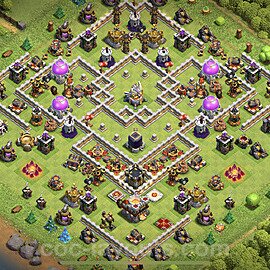 Base plan TH11 (design / layout) with Link for Farming, #22
