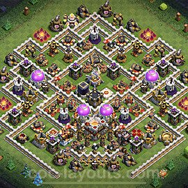 Base plan TH11 (design / layout) with Link, Anti Everything, Hybrid for Farming, #26