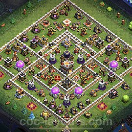 Base plan TH11 (design / layout) with Link, Anti 2 Stars, Hybrid for Farming 2022, #32