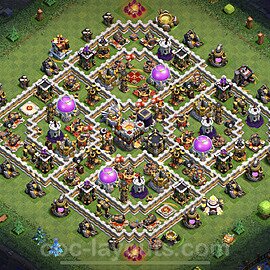 Base plan TH11 (design / layout) with Link, Anti 2 Stars, Hybrid for Farming 2023, #36