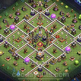 Base plan TH11 Max Levels with Link for Farming 2023, #37