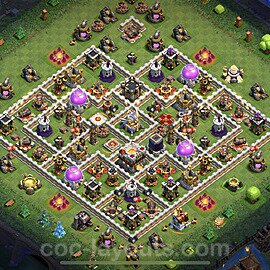 Base plan TH11 (design / layout) with Link, Anti 3 Stars for Farming 2022, #40