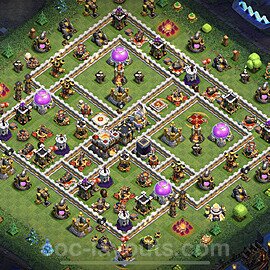 Base plan TH11 (design / layout) with Link, Anti 2 Stars for Farming 2022, #41