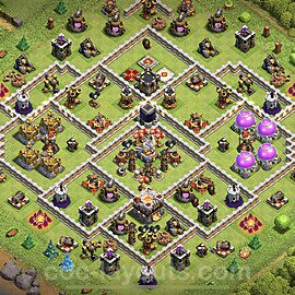 Base plan TH11 Max Levels with Link for Farming 2023, #48