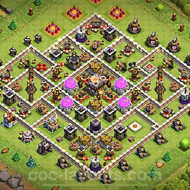 Base plan TH11 Max Levels with Link, Anti Everything for Farming 2024, #58
