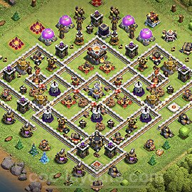 Base plan TH11 (design / layout) with Link for Farming, #6