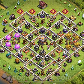 Diseño de aldea para farming Ayuntamiento 11 Copiar, Anti 2 Estrellas, Anti Todo - COC TH11 Perfecta Distribucion 2025 + Enlace - #60