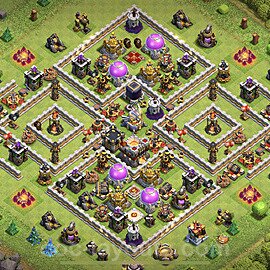 Base plan TH11 (design / layout) with Link, Hybrid, Anti Air / Electro Dragon for Farming, #7