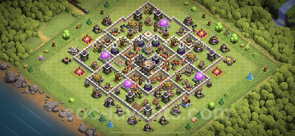 Farm Base Hôtel de Ville niveau 11 + Lien (Link), Hybride, Anti 3