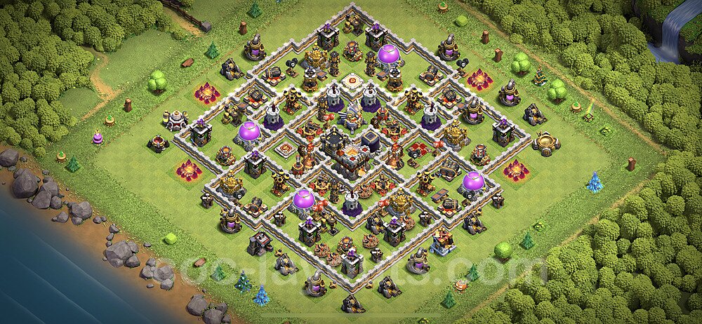 Base plan TH11 (design / layout) with Link, Anti 3 Stars, Hybrid for Farming 2023, #13