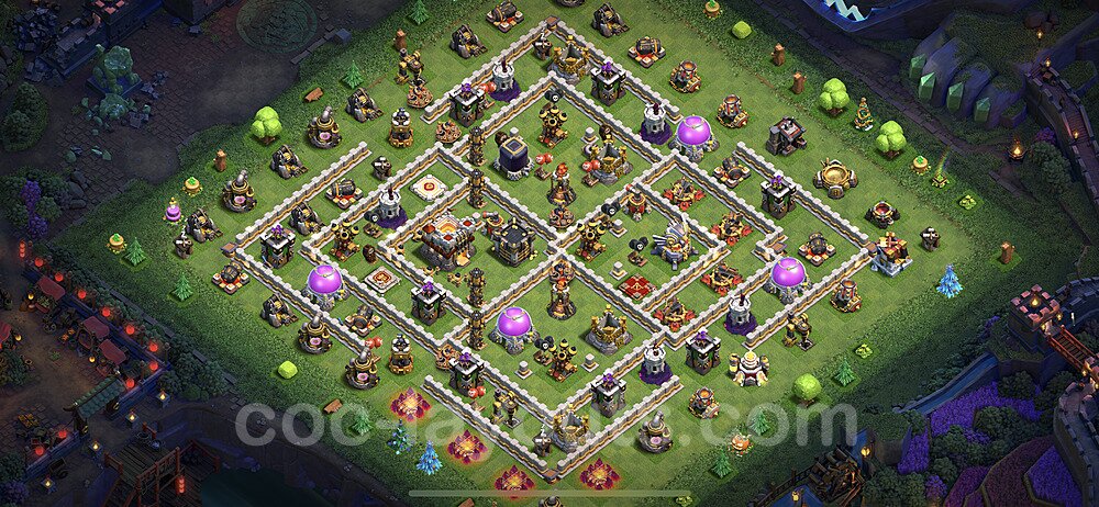 Base plan TH11 (design / layout) with Link, Hybrid for Farming 2023, #24