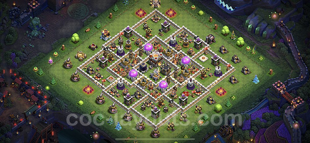 Base plan TH11 (design / layout) with Link, Anti 2 Stars, Hybrid for Farming 2021, #25