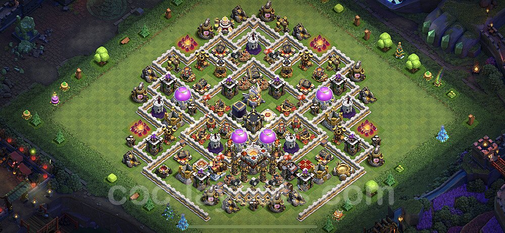 Base plan TH11 (design / layout) with Link, Anti Everything, Hybrid for Farming 2023, #26