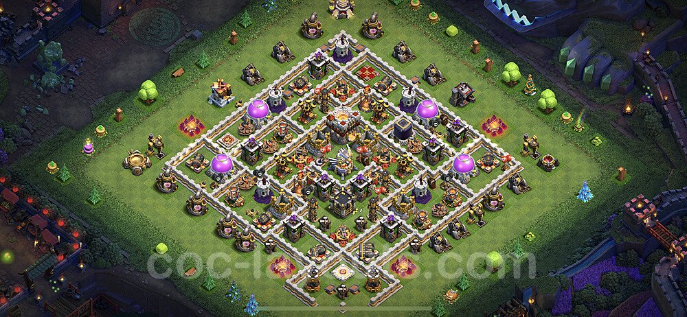 Base plan TH11 (design / layout) with Link, Anti 3 Stars, Hybrid for Farming 2021, #27