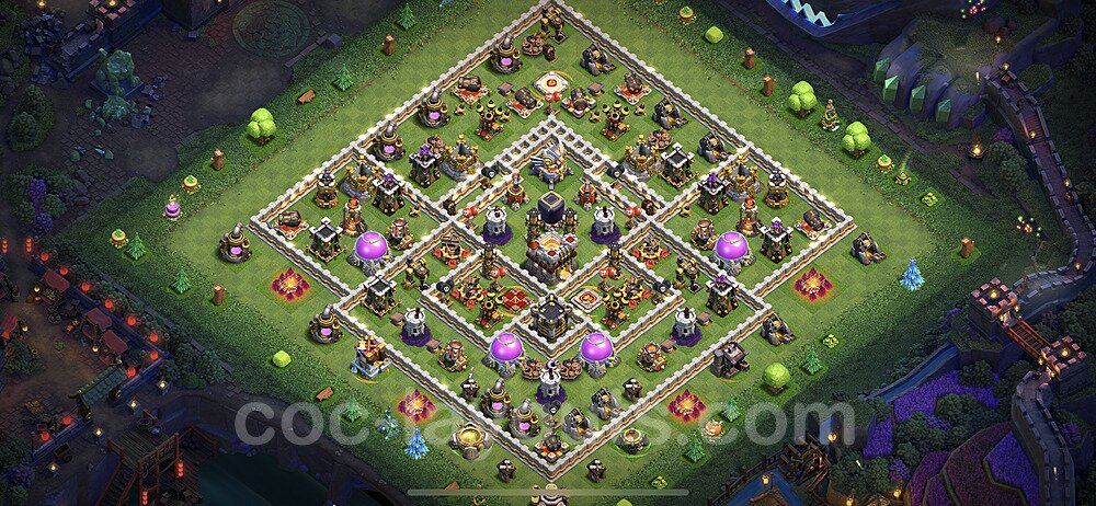 Base plan TH11 (design / layout) with Link, Anti 2 Stars, Hybrid for Farming 2023, #32